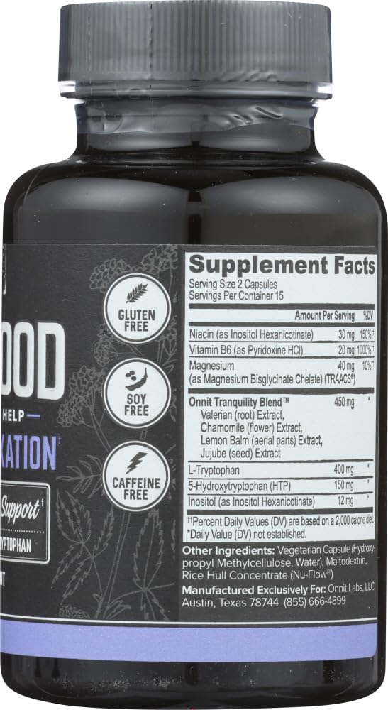 Onnit New Mood dispense shot illustrates convenient capsule routine