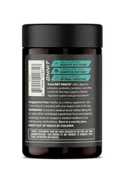 ONNIT Total GUT HEALTH capsules close-up for easy daily use.