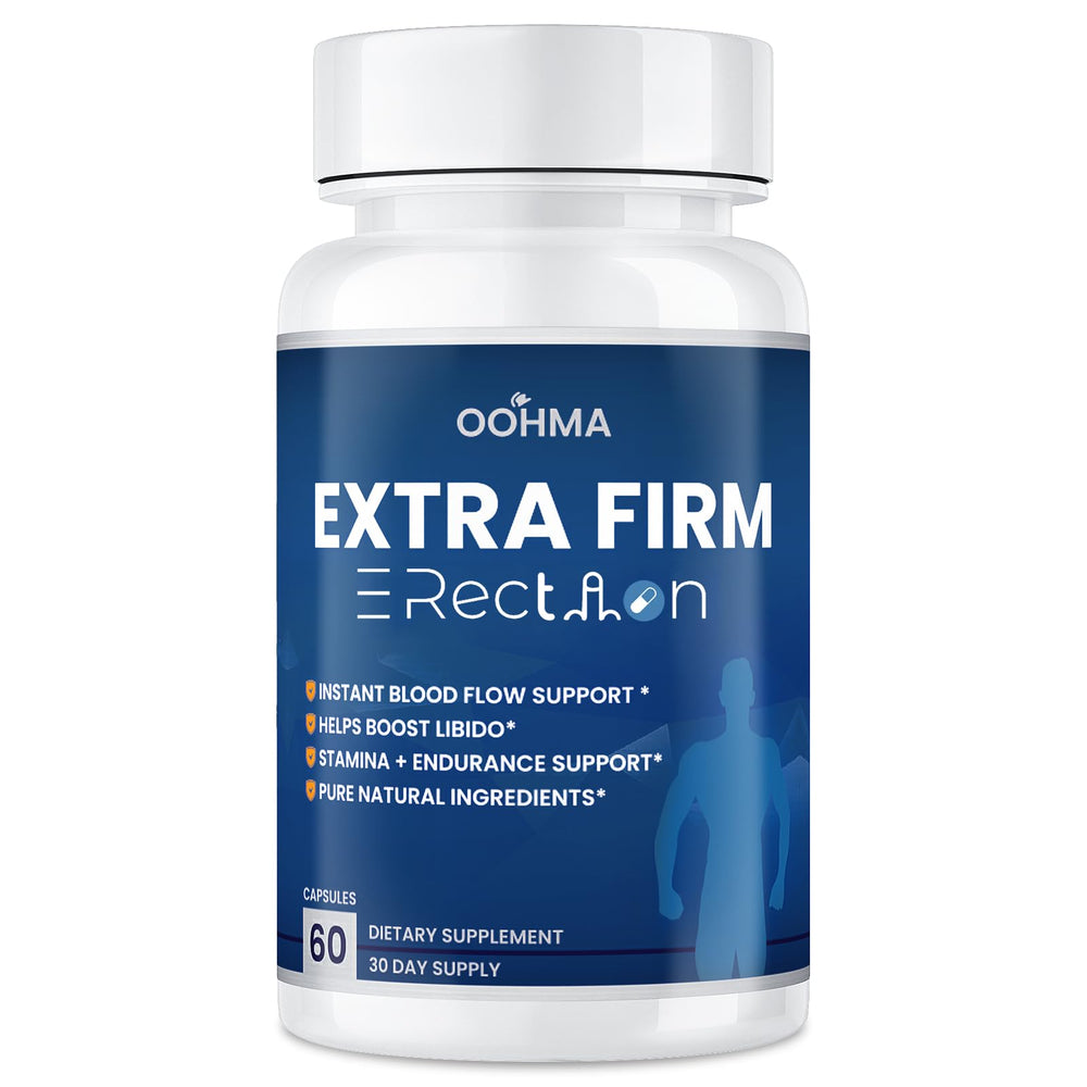 Oohma bottle on a clean surface suggesting enhanced energy and stamina potential.