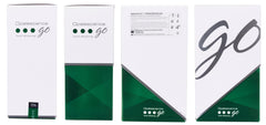 Compact packaging of Opalescence GO 15 Mint bundle supports on-the-go whitening.