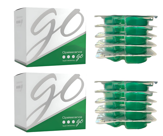 Opalescence Go 15% Mint trays out of box for convenient use.