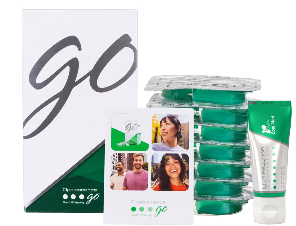 Opalescence Go 15 whitening bundle xylitol-sweetened ingredients support gentle oral health.