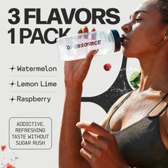 OPENSOURCE Watermelon Drink Glass shows refreshing hydration after workouts