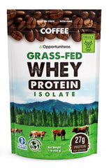 Opportuniteas Coffee Whey Protein bottle ready for on-the-go shakes.