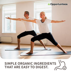 Opportuniteas gluten-free and non-GMO certification badge icon.