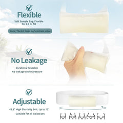 Opstra Yee 2-4oz sample pouch stays discreet during wear.