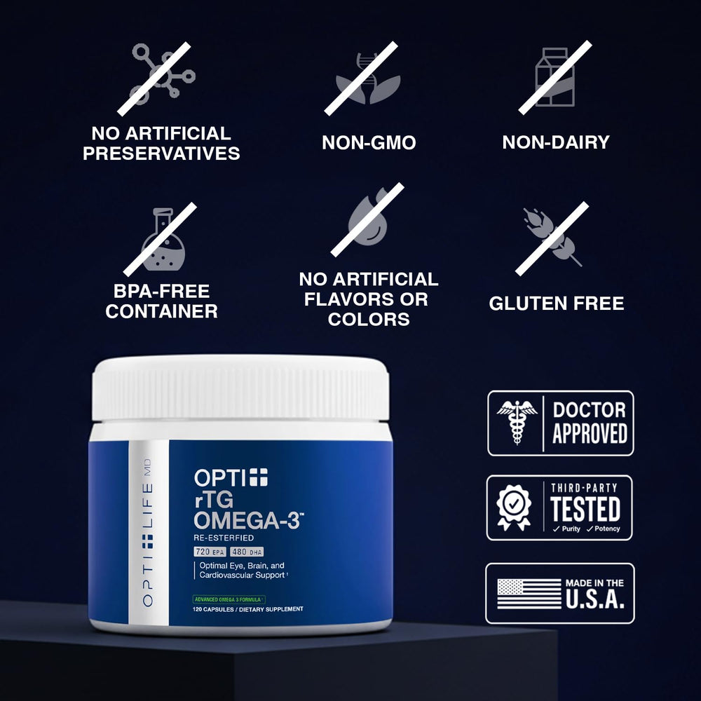 Opti + Life MD Omega-3 lemon-coated capsules reduce fishy aftertaste