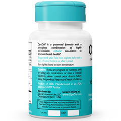 Close-up of OptiCel capsules featuring K2 and Curcumin for arteries