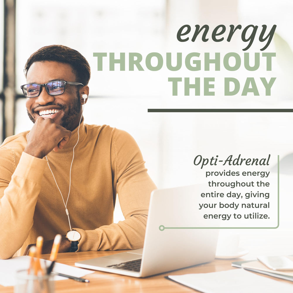 Opti-Adrenal: uso diario recomendado para apoyar energía constante.