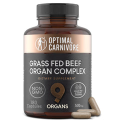 Optimal Carnivore beef organ liver image highlights energy support with natural B12.