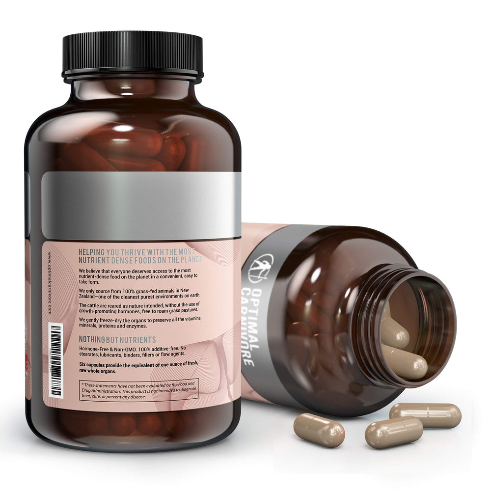 Optimal Carnivore liver capsules label info helps informed supplement choices.