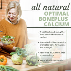Optimal Health Systems BonePlus plant enzymes image highlights plant-based digestion aid.