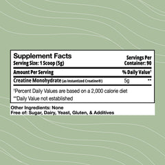 Optimal Health Systems Creatine powder mix dissolves quickly in a beverage