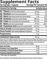 Optimal Health Systems Opti-Female capsules in hand, convenient energy and bone health support.