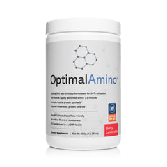 OptimalAmino bottle being poured, perfect for post-workout refreshment.