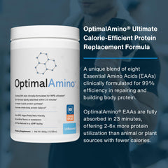 OptimalAmino NSF for Sport label indicating quality sport-certified ingredients.