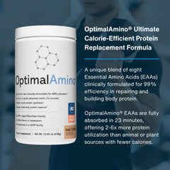 OptimalAmino on-the-go stick pack in a gym bag for convenient fueling.