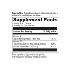 OPTIMALHEALTH ADK capsules swirl suggesting easy-to-take daily vitamins.