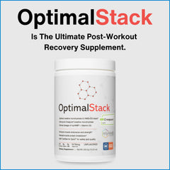 OptimalStack serving size scoop demonstrating convenient daily serving
