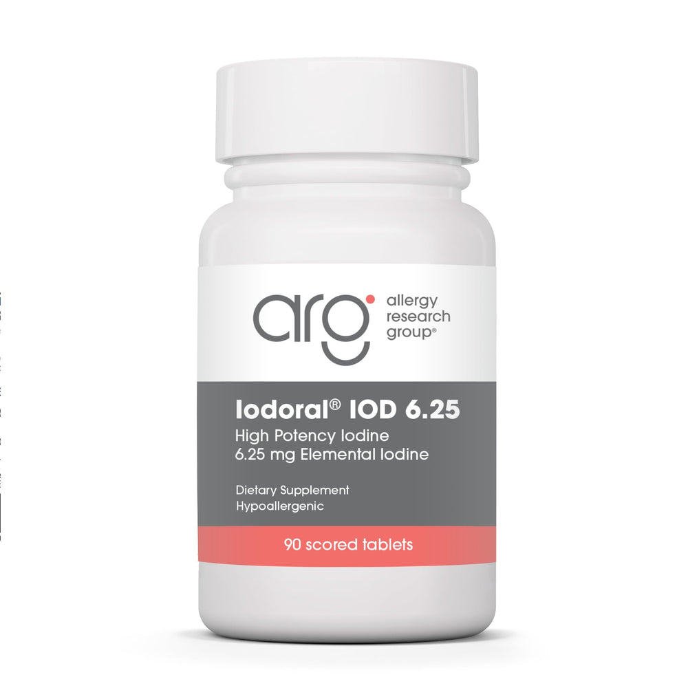 Optimox Iodoral 6.25 mg tablet closeup for thyroid support and daily balance