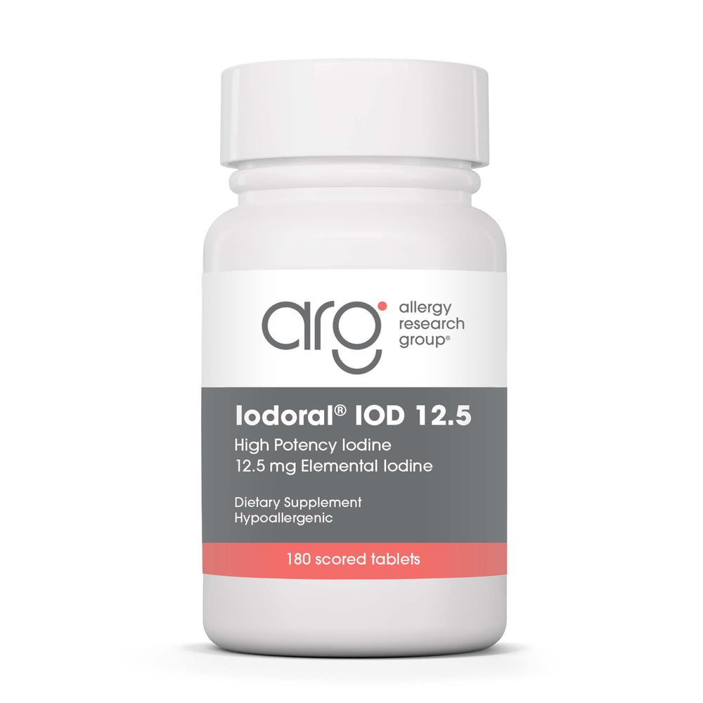 Optimox Iodoral bottle front, packaging highlighting thyroid support.