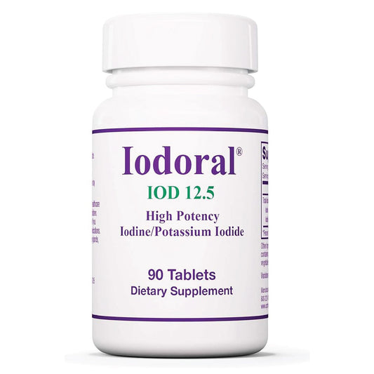 Optimox Iodoral bottle front showing high-potency iodine supplement for thyroid support.