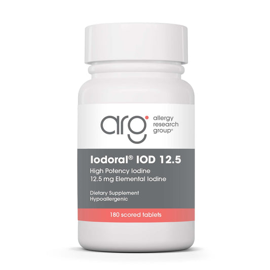 Optimox Iodoral bottle front, packaging highlighting thyroid support.