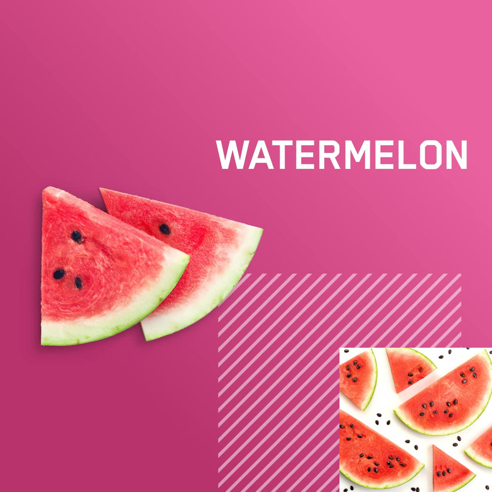Optimum Nutrition Amino Energy Watermelon bottle poured into a glass for quick daytime energy