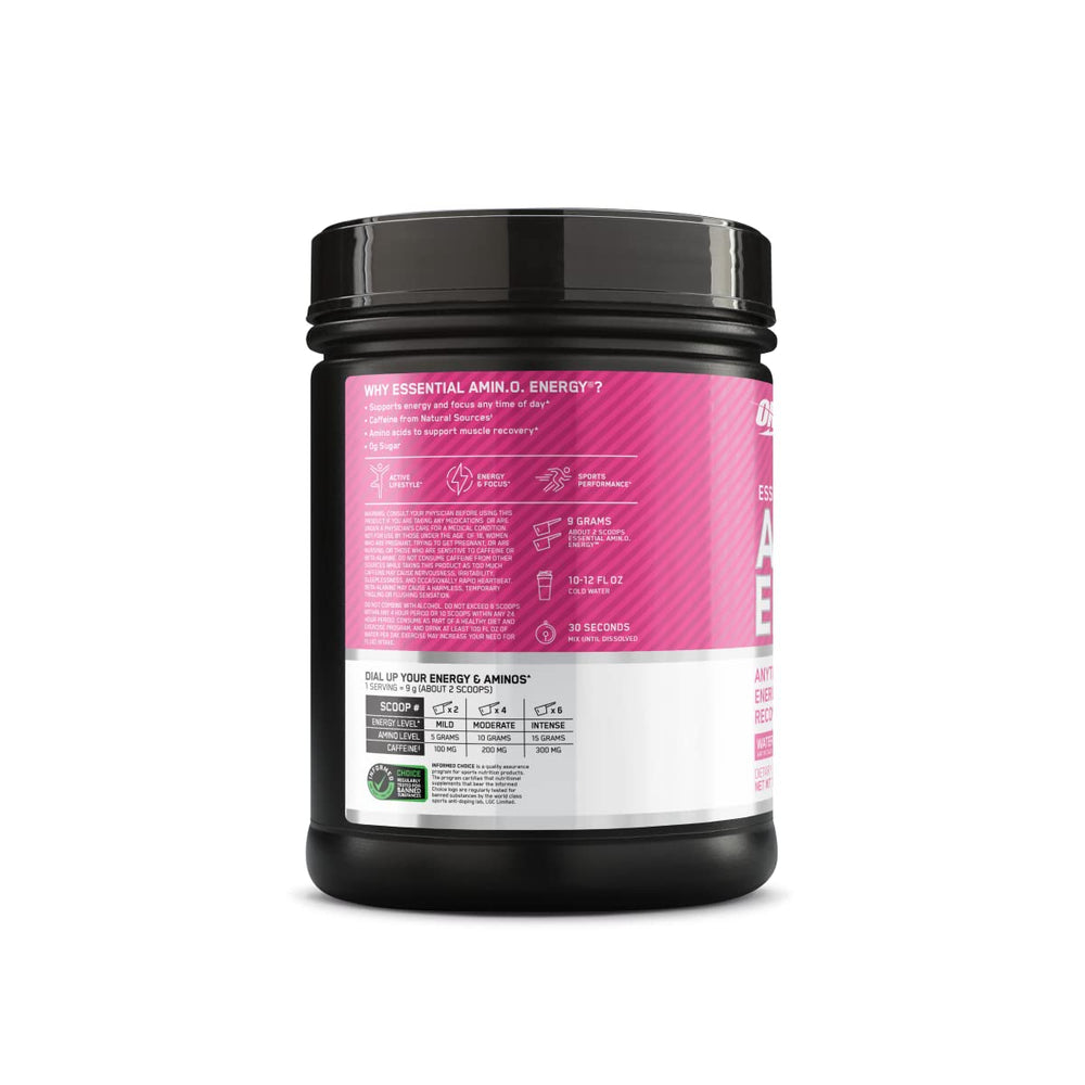 Optimum Nutrition Amino Energy Watermelon product displayed on store shelf