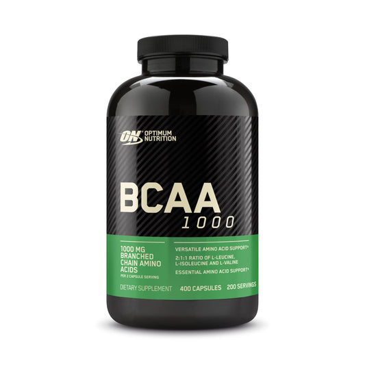 Optimum Nutrition BCAA capsules bottle front for daily amino acid support