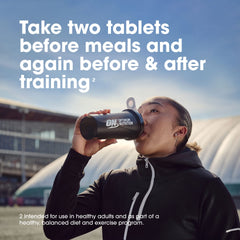 Optimum Nutrition BCAA capsules in morning routine for easy intake