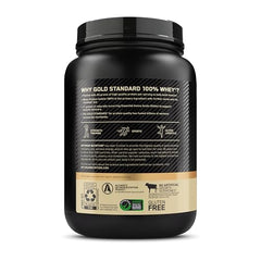 Optimum Nutrition Gold Standard whey being stirred in blender bottle.
