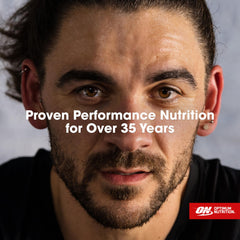 Optimum Nutrition Gold Standard nutrition facts panel emphasized on label.