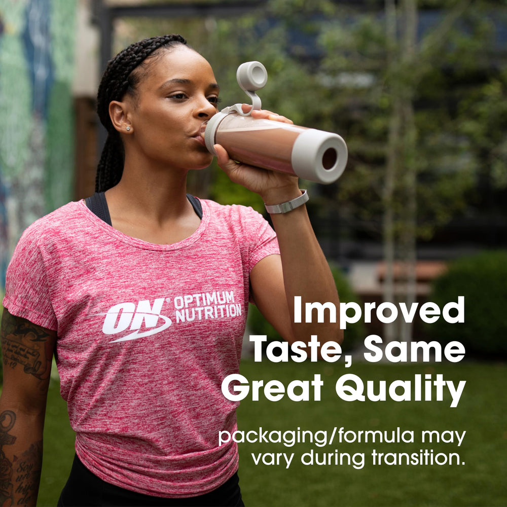 Optimum Nutrition Gold Standard packaging variation highlighting trusted quality.
