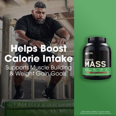 Optimum Nutrition Serious Mass with 50g protein per two scoops supports muscle recovery and growth.