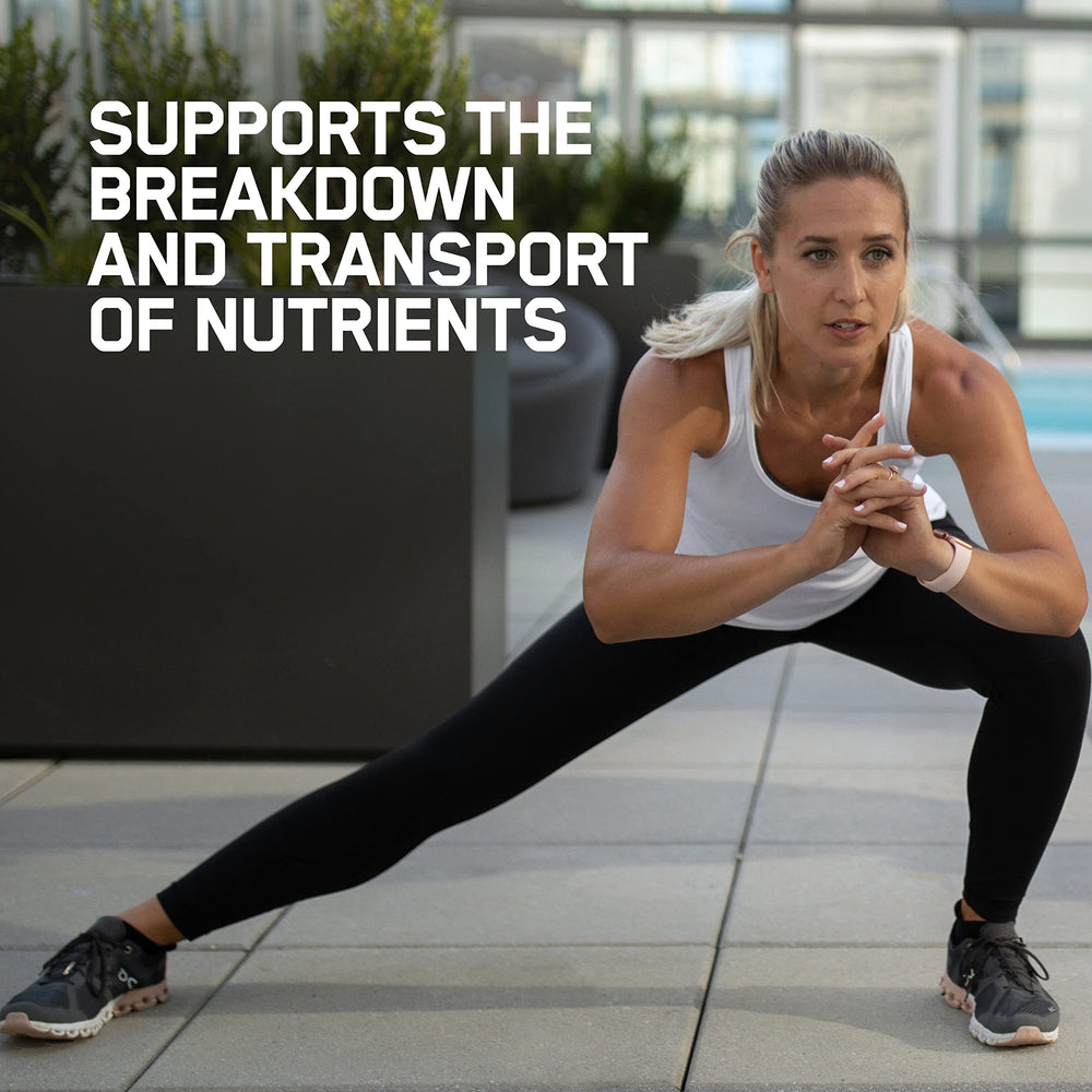 Serving suggestion shows three-tablet daily dose of Optimum Nutrition Zinc Magnesium Aspartate.