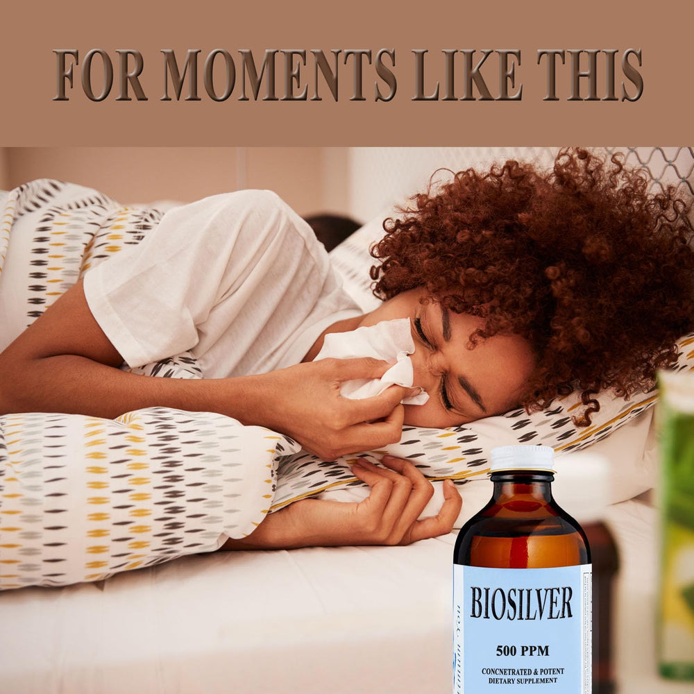 Optimum You BIOSILVER skin-mist shows convenient facial spraying.