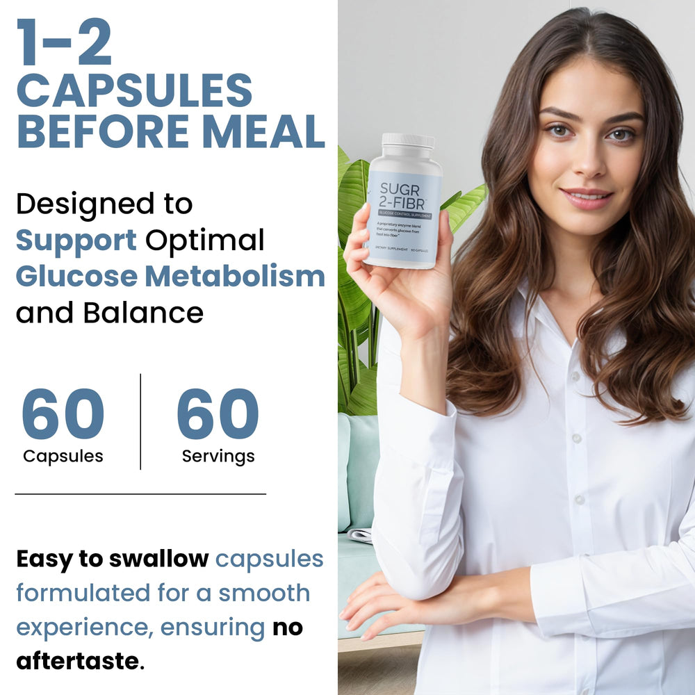 OPTIVIDA Sugr-2-Fibr packaging box highlights enzyme technology.