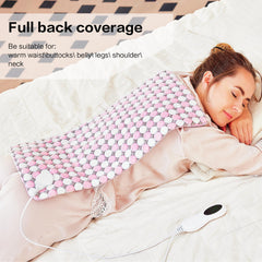 OPUGK weighted heating pad shown in living room for convenient relaxation.
