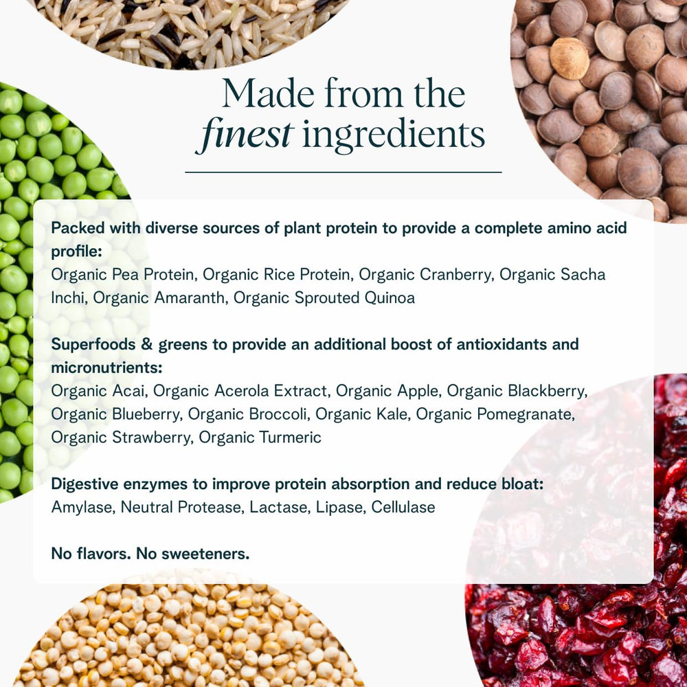 Ora Organic 16 superfoods blend bottle communicates added micronutrients with every serving.