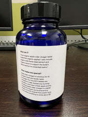 Ora Organic ACV pills on display in store for easy shopping.
