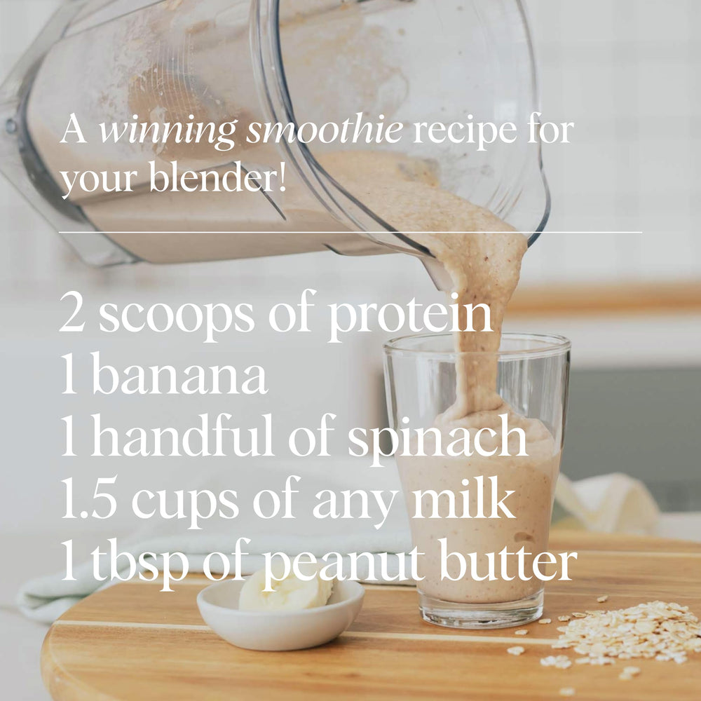 Pea and rice protein blend with digestive enzymes illustration