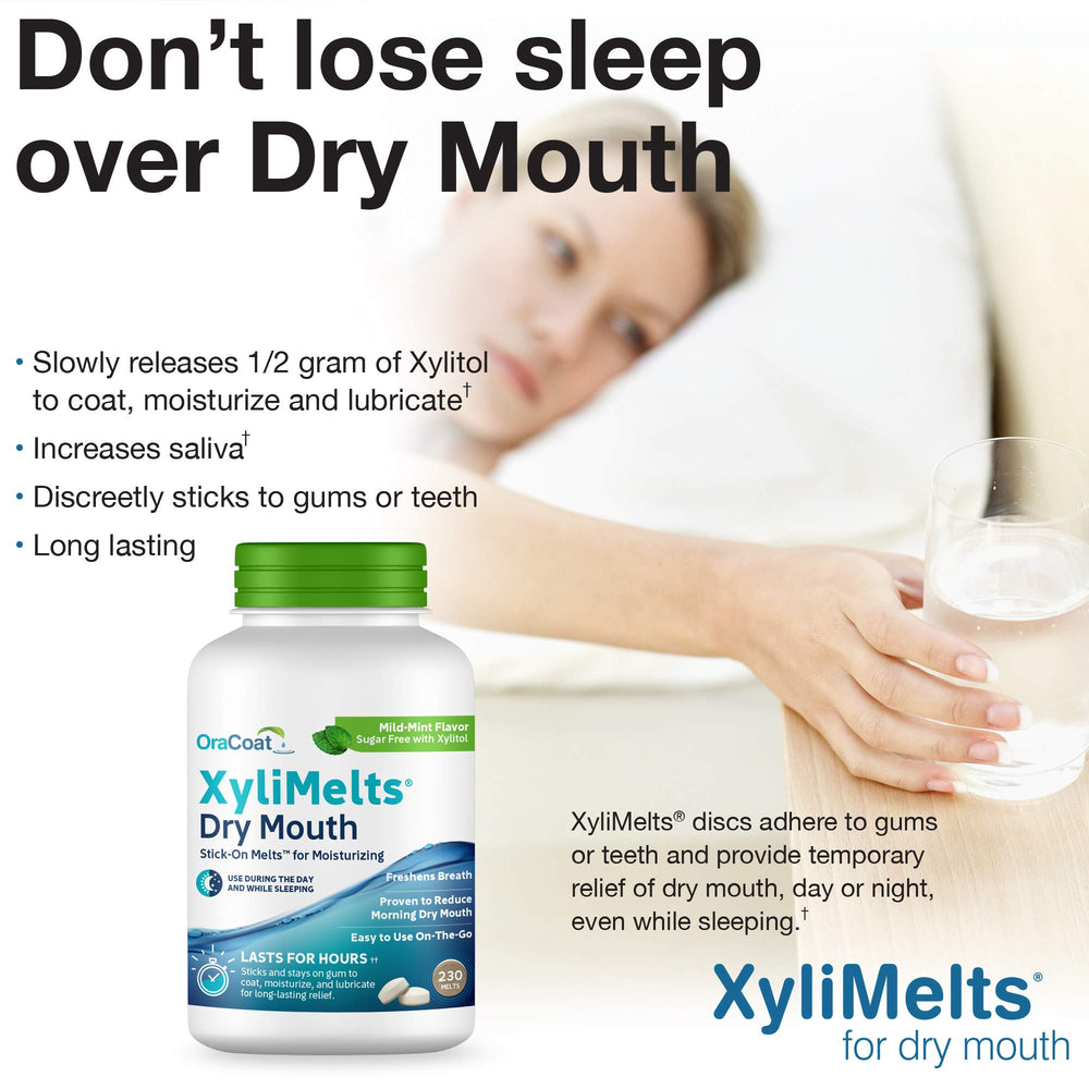 Oracoat XyliMelts offer up to eight hours of relief at night.