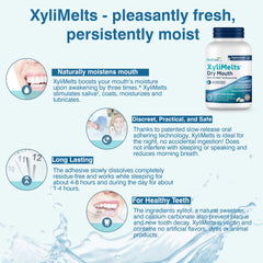 Oracoat XyliMelts daytime use provides on-the-go dry mouth relief.