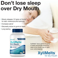Oracoat XyliMelts night-time use helps maintain moisture while you sleep.