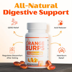 Orange Burps gluten-free dairy-free formulation for inclusive use
