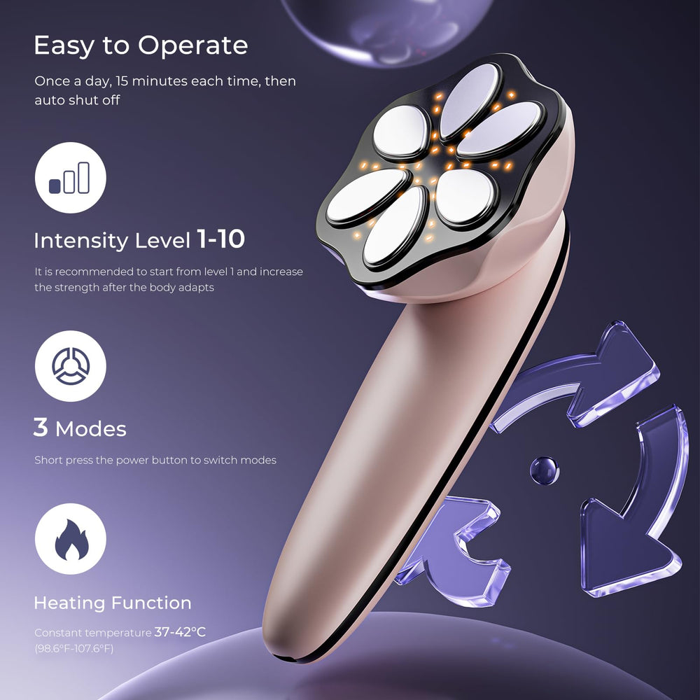 Oranmagic body massager on buttocks to shape and lift with gentle heat.