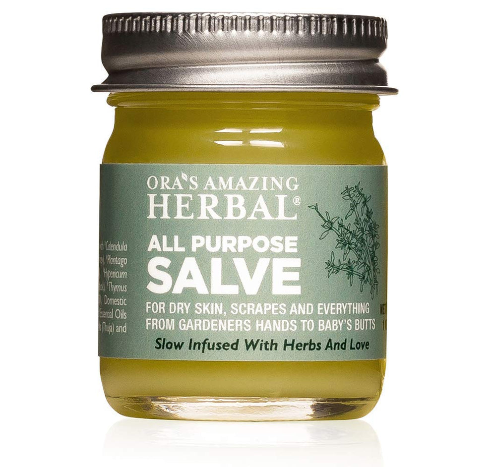 Ora's Amazing Herbal All Purpose Salve on hand for daily skin comfort.