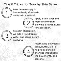 Ora's Amazing Herbal Touchy Skin Salve kids-friendly effortless application.