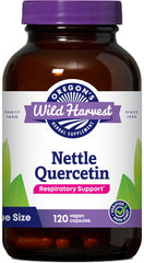 Oregon's Wild Harvest Nettle Quercetin capsules bottle for daily immune support.